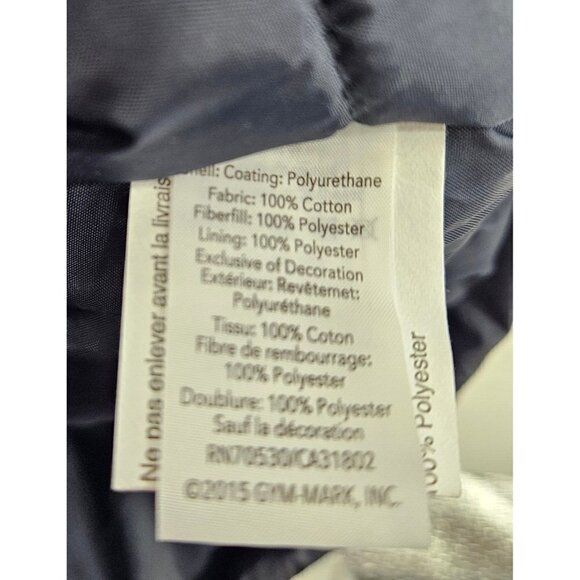 New Gymboree Puffer Parka Jacket Size 10-12 Navy Blue Faux Fur Hooded Coat - Picture 5 of 5